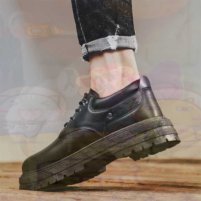 Office Pro Tech - Koyu Doğal Deri Moda Eğitmenler Tenis