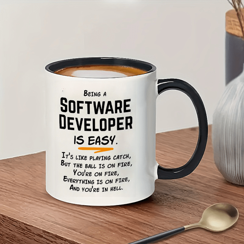 Office Tech Gifts - Yazılım Geliştiricisi Mizahı 11oz Seramik Kupa