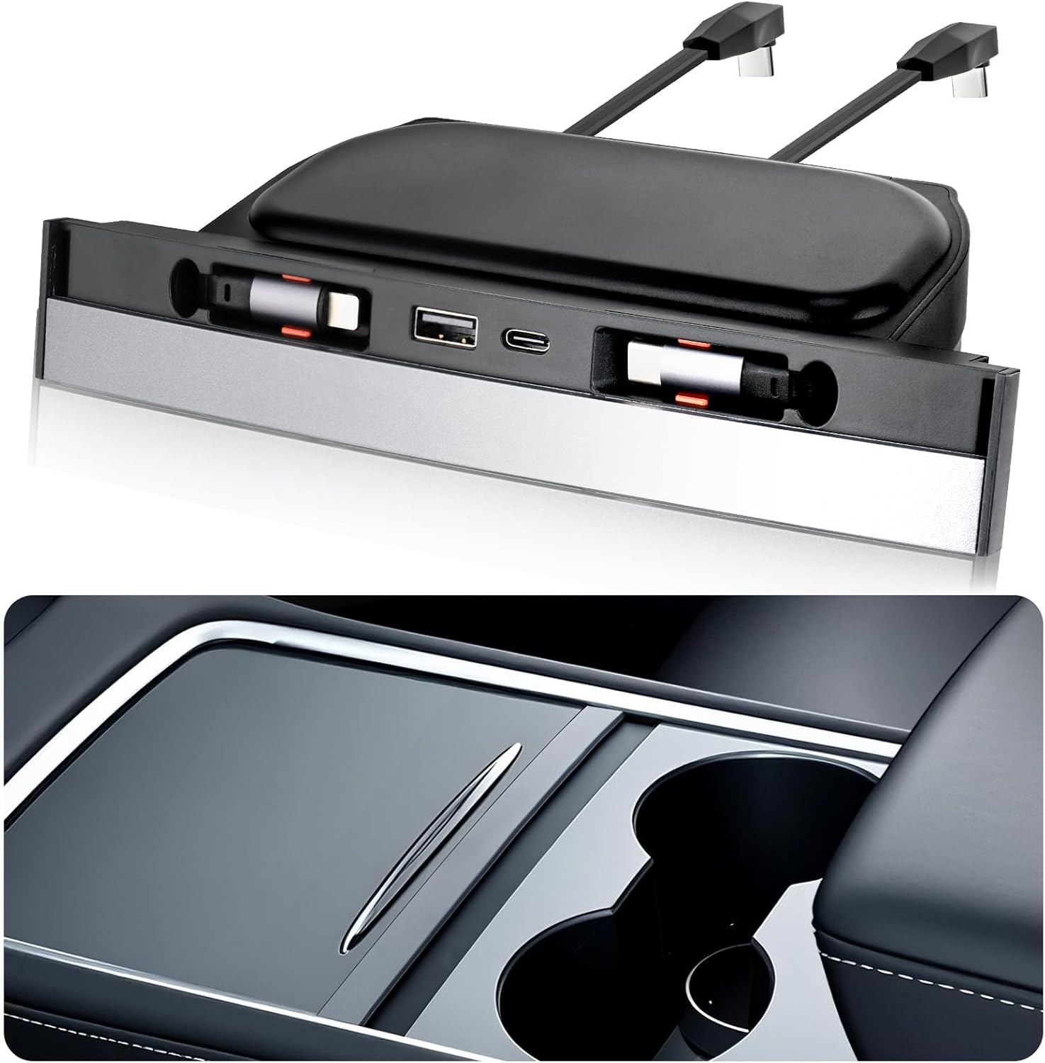 Multi Port Usb Hub - Tesla Model Y 2020-2024 Model 3