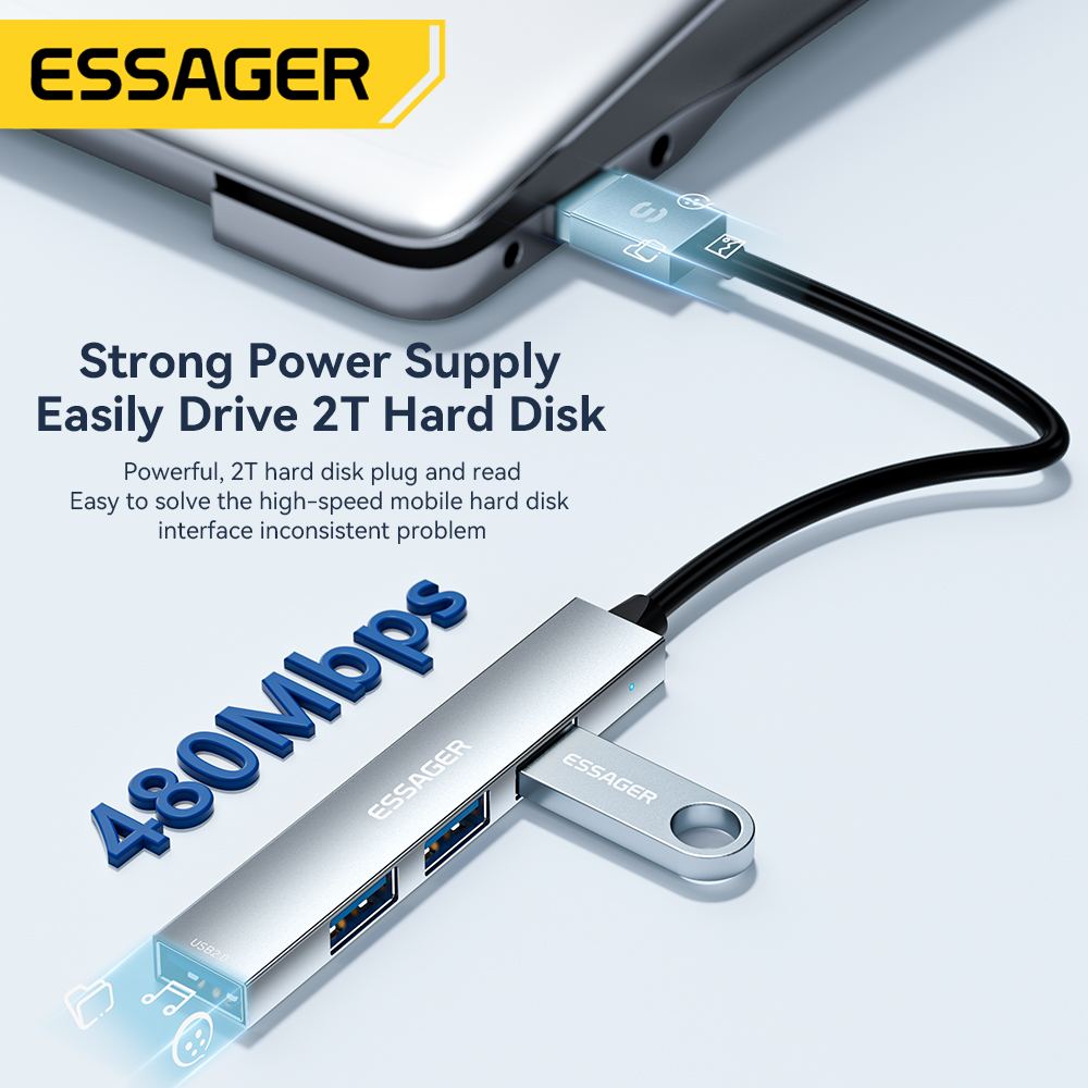 Essager 4'ü 1 arada USB C Kabl - Multi Port Usb Hub incelemesi ve fiyatı