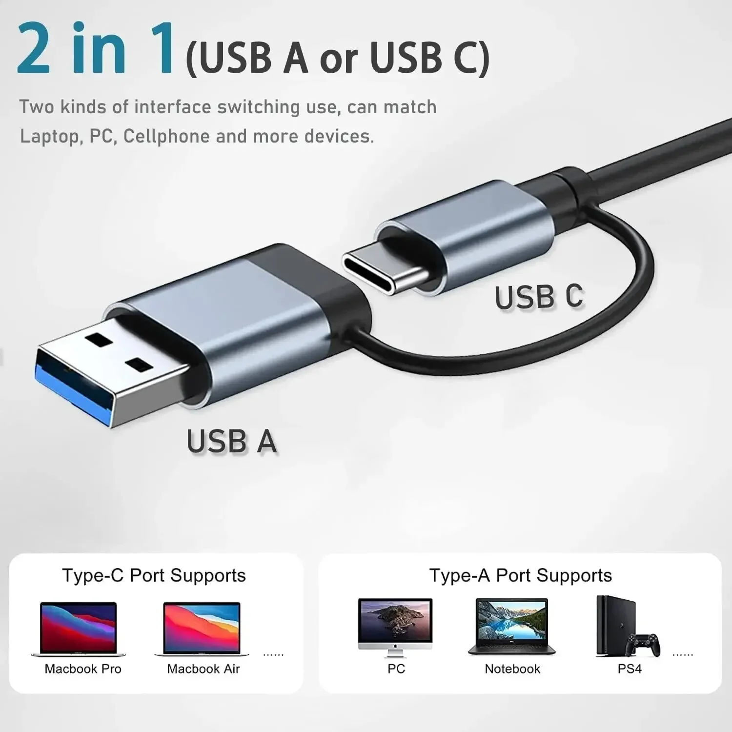 8'i 2 USB-C Hub 3.0 SD/TF Kart - Multi Port Usb Hub incelemesi ve fiyatı