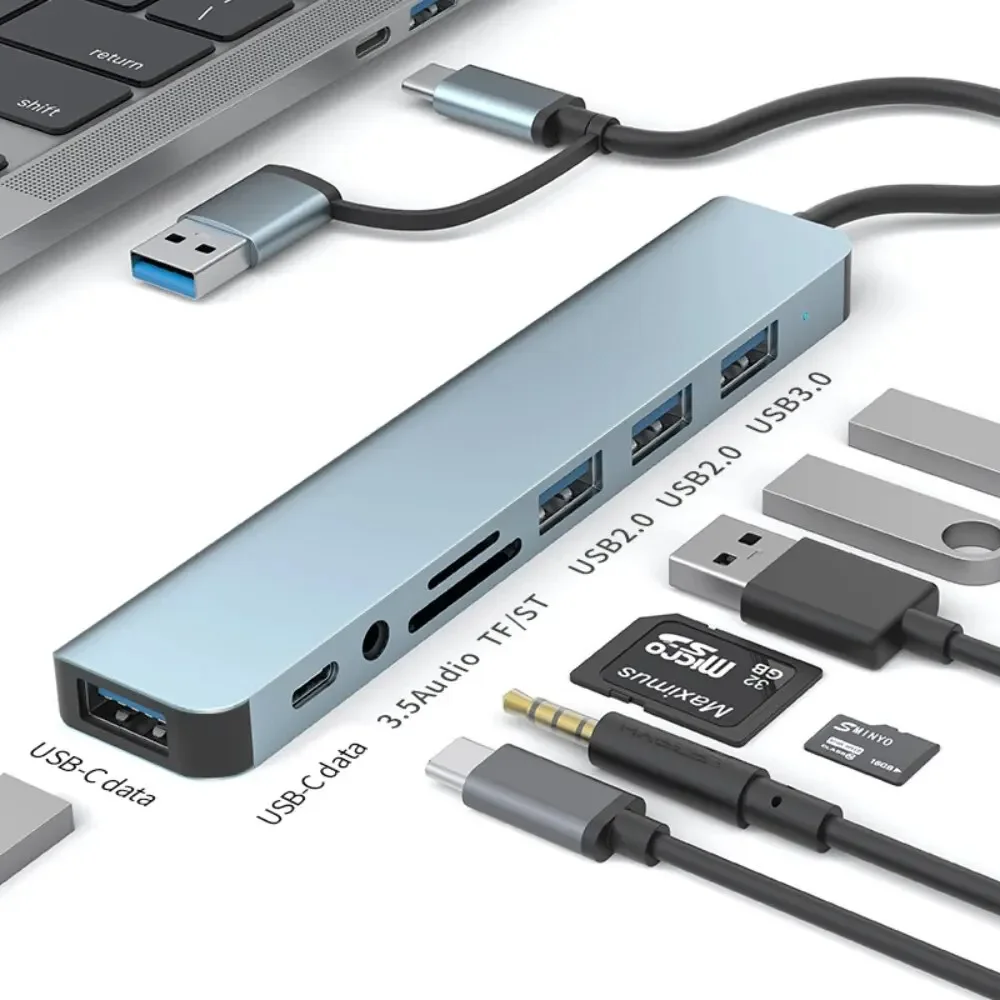 8'i 2 USB-C Hub 3.0 SD/TF Kart - Multi Port Usb Hub incelemesi ve fiyatı