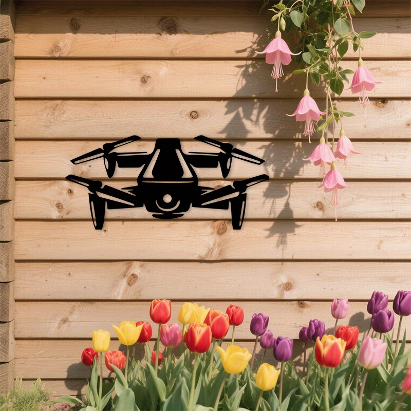 2D Düz Drone Silüeti Metal Duv - Office Tech Gifts incelemesi ve fiyatı